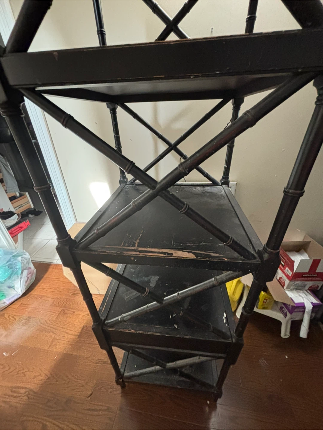 Vintage Black Shelf Unit - photo 2