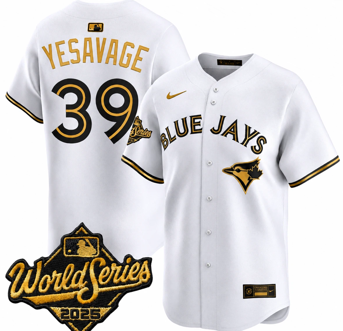 Trey Yesavage Toronto Blue Jays jersey Men’s L