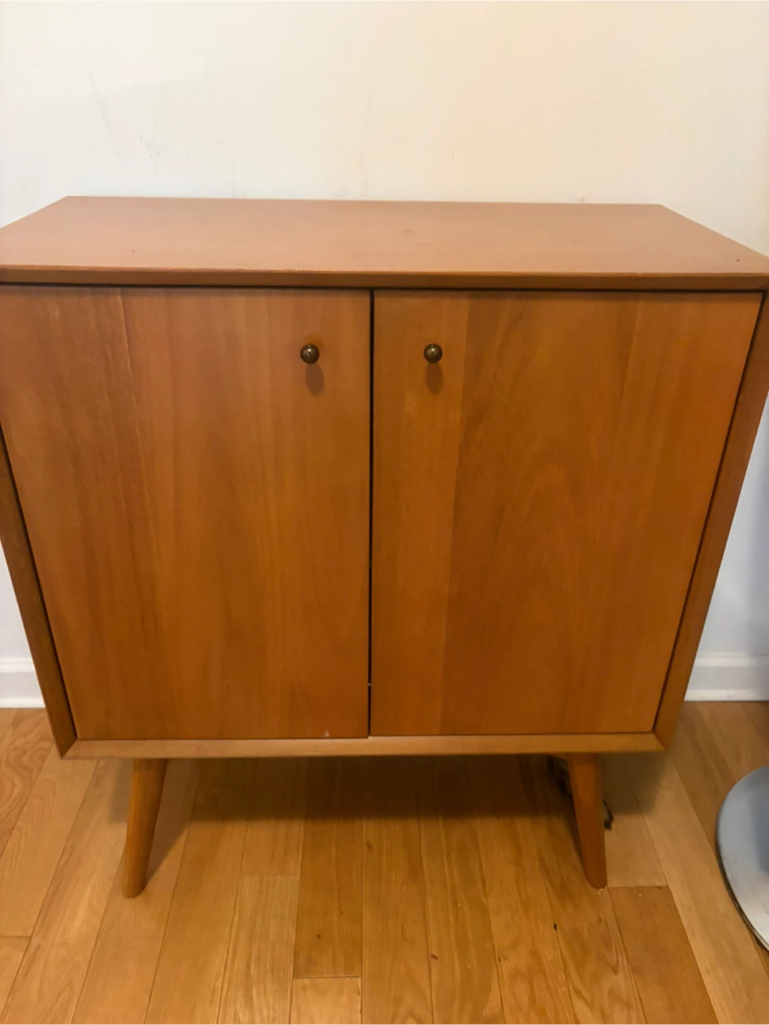 West Elm Mid-Century Modern Style Cabinet with Double Doors - photo 2