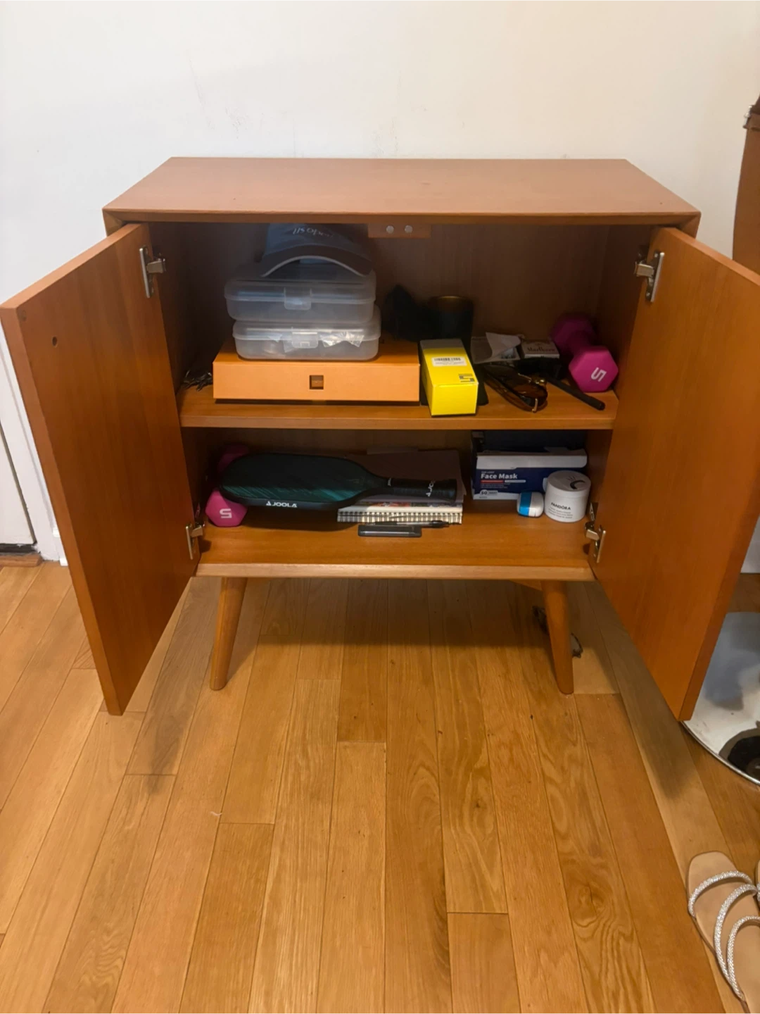 West Elm Mid-Century Modern Style Cabinet with Double Doors - photo 3