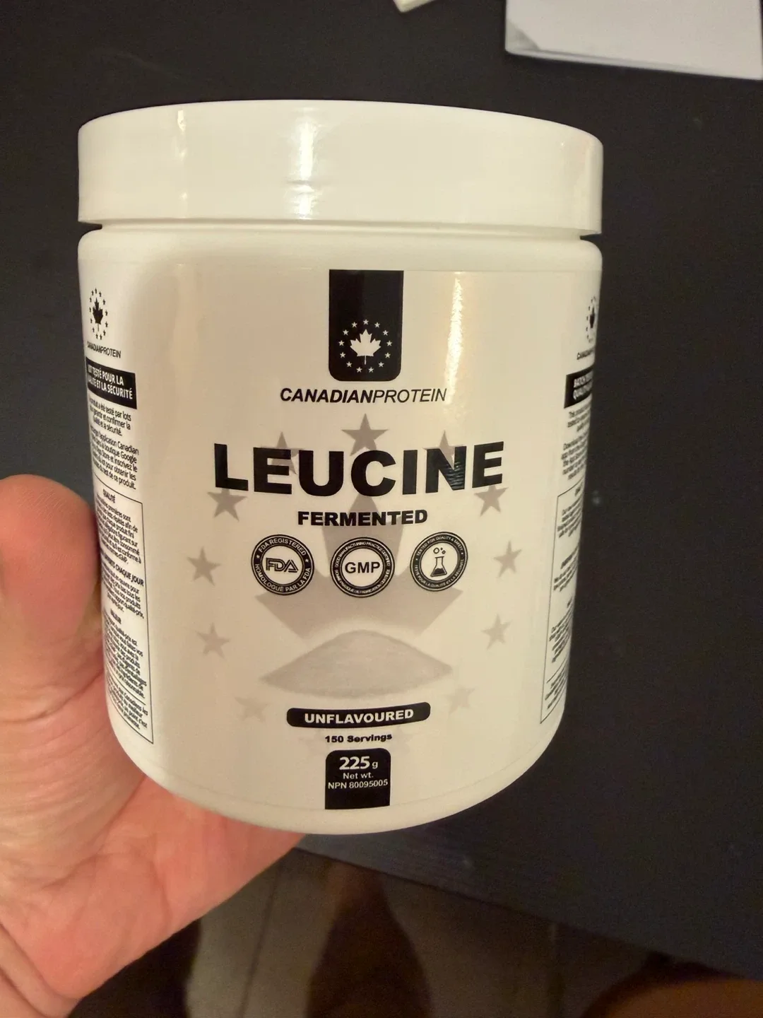 Fermented Leucine for workouts 225g new, sealed tub