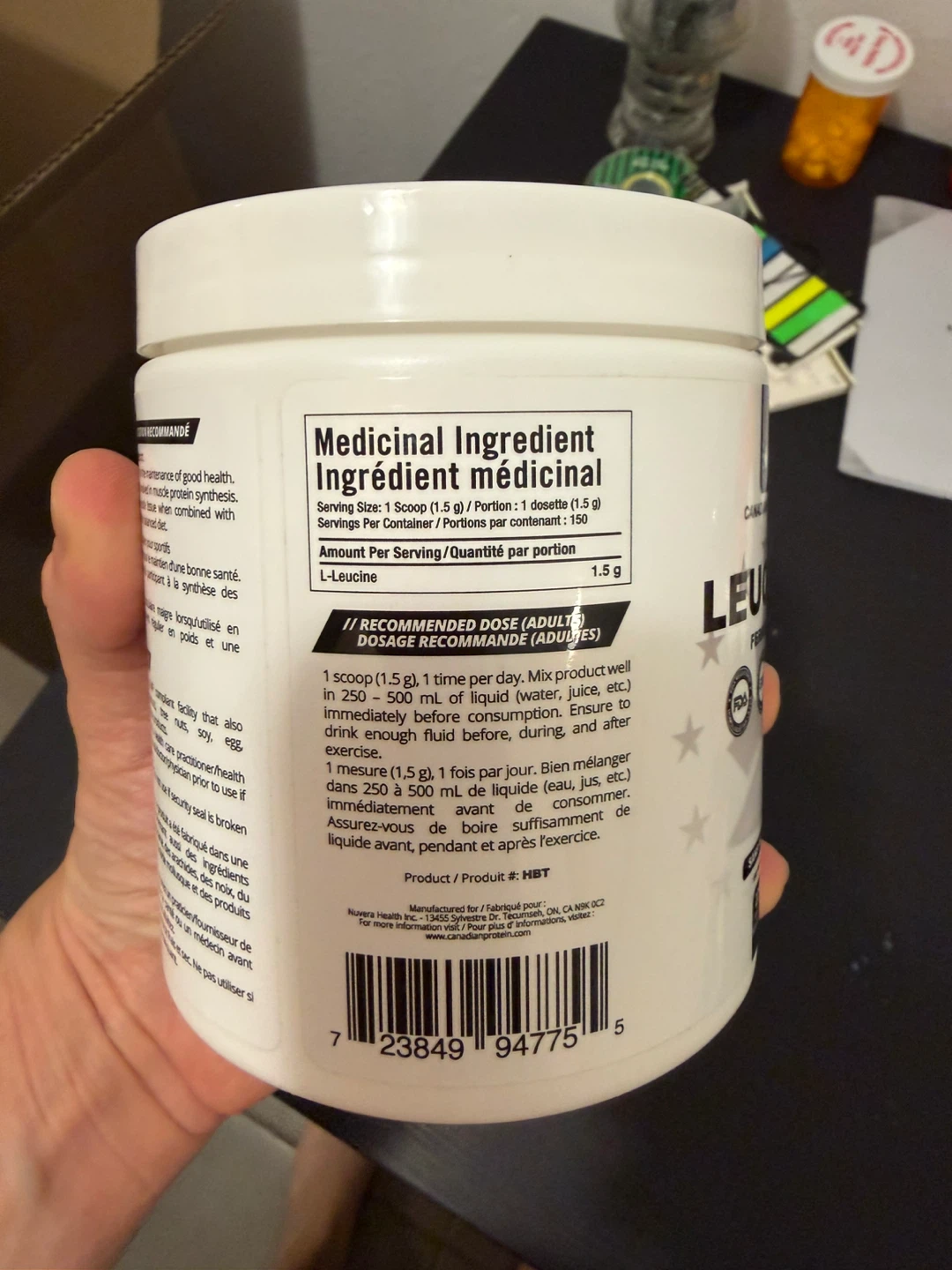 Fermented Leucine for workouts 225g new, sealed tub - photo 4