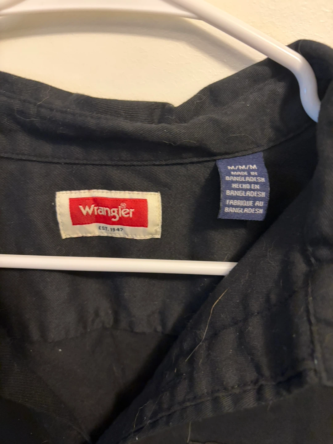 Wrangler Black Short Sleeve Work Shirt - photo 2