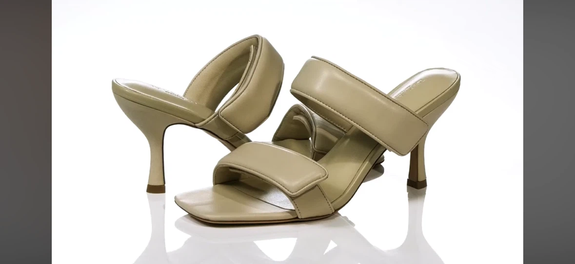 Tony Bianco Bounty Beige Heeled Mules - Size 8
