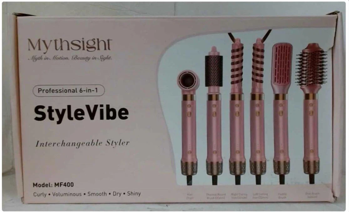 StyleVibe Professional 6-in-1 Interchangeable Styler MF400