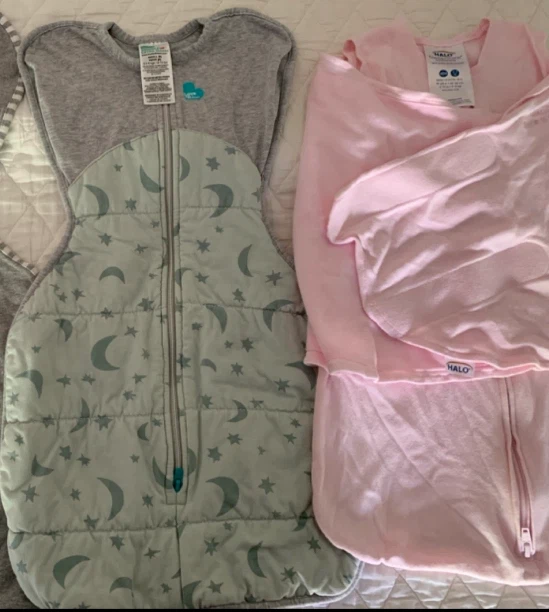 Baby Sleep Sacks, Hats, Bodysuit & Shoes Bundle