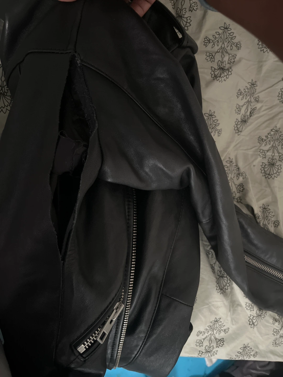 AllSaints Balfern Biker Jacket - Black, UK 6 - photo 5