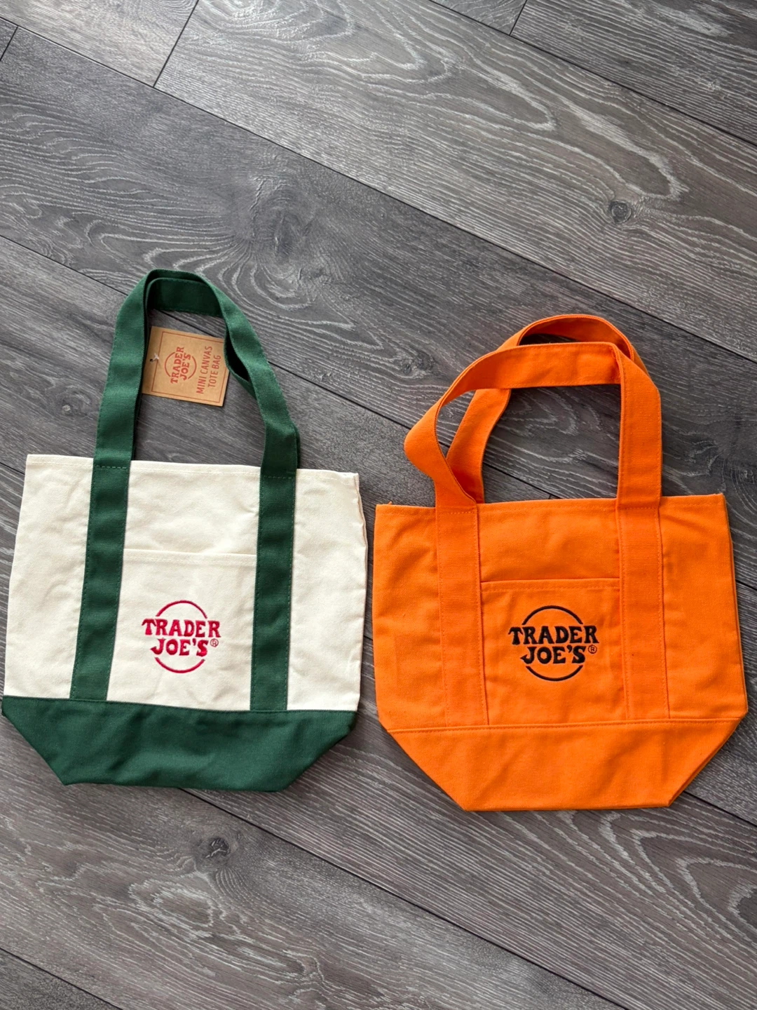 Trader Joe's Mini Canvas Tote Bags (2-Pack) - photo 2