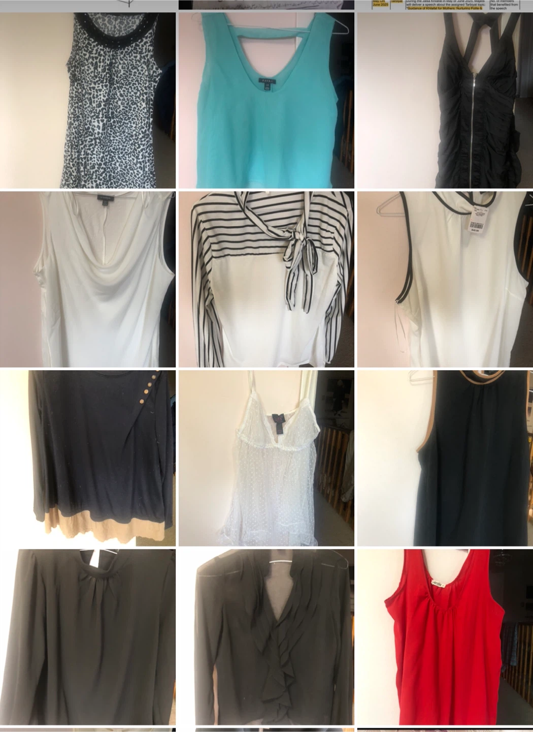 girl’s shirts different brand and style