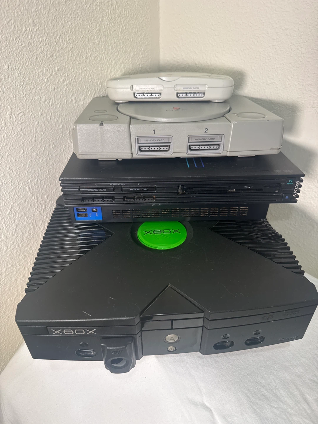 lot of consoles for parts,