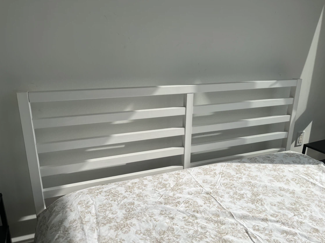 IKEA White Queen Bed Frame - photo 2