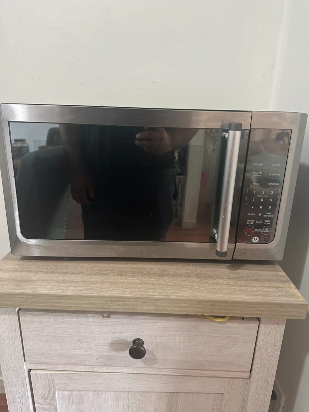 Black stainless steel microwave - photo 4