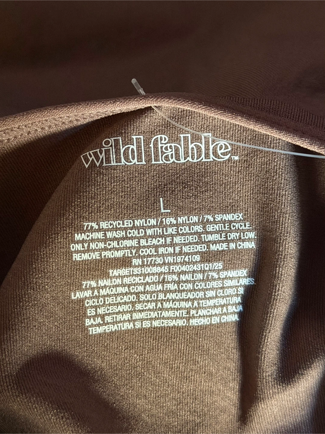 Wild Fable Women's Crew Neck T-Shirt - Brown - Size L - photo 4