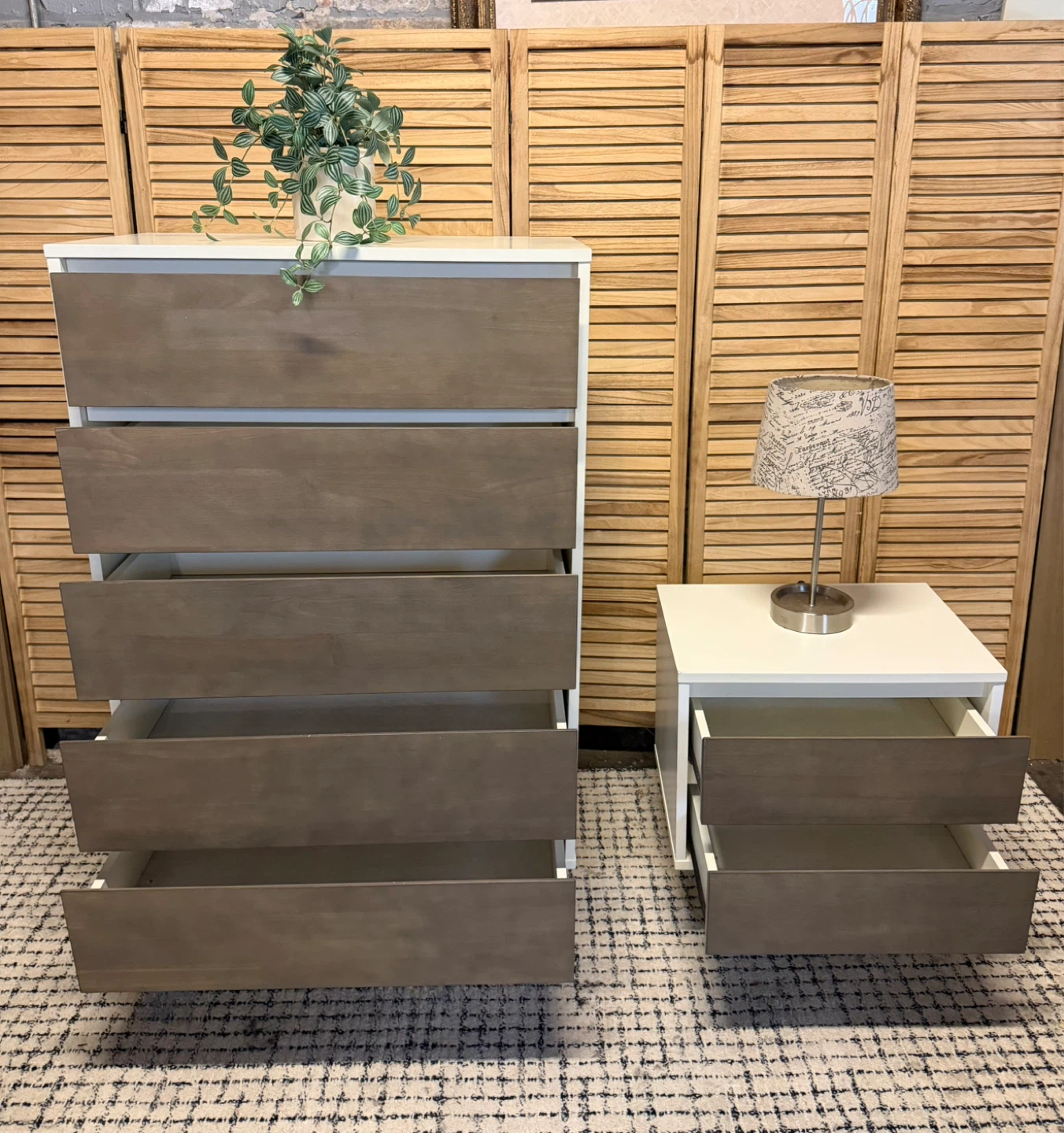 Mid Century Modern Dresser and Nightstand Set - photo 5