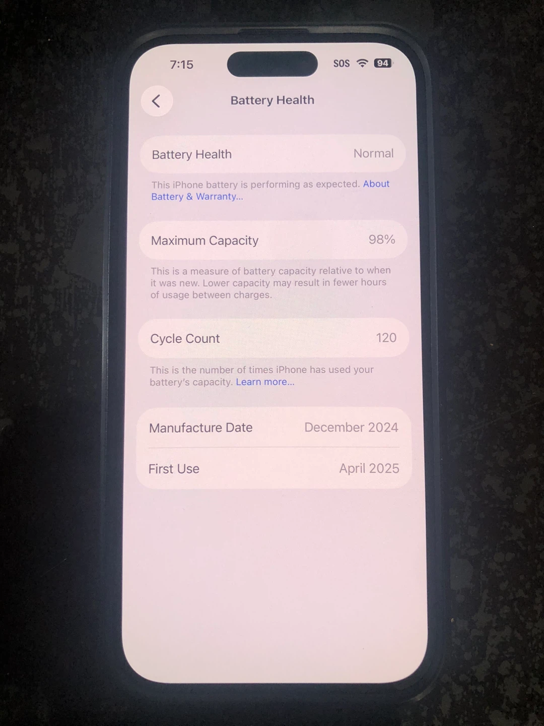iPhone 15 128 GB Unlocked ( eSIM ) - photo 3