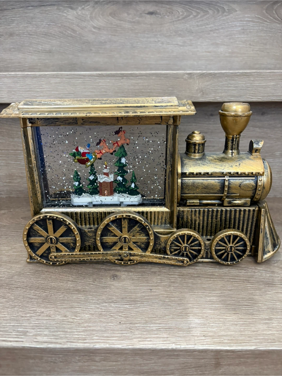 Snow globe Light-Up Santa's Train - photo 2