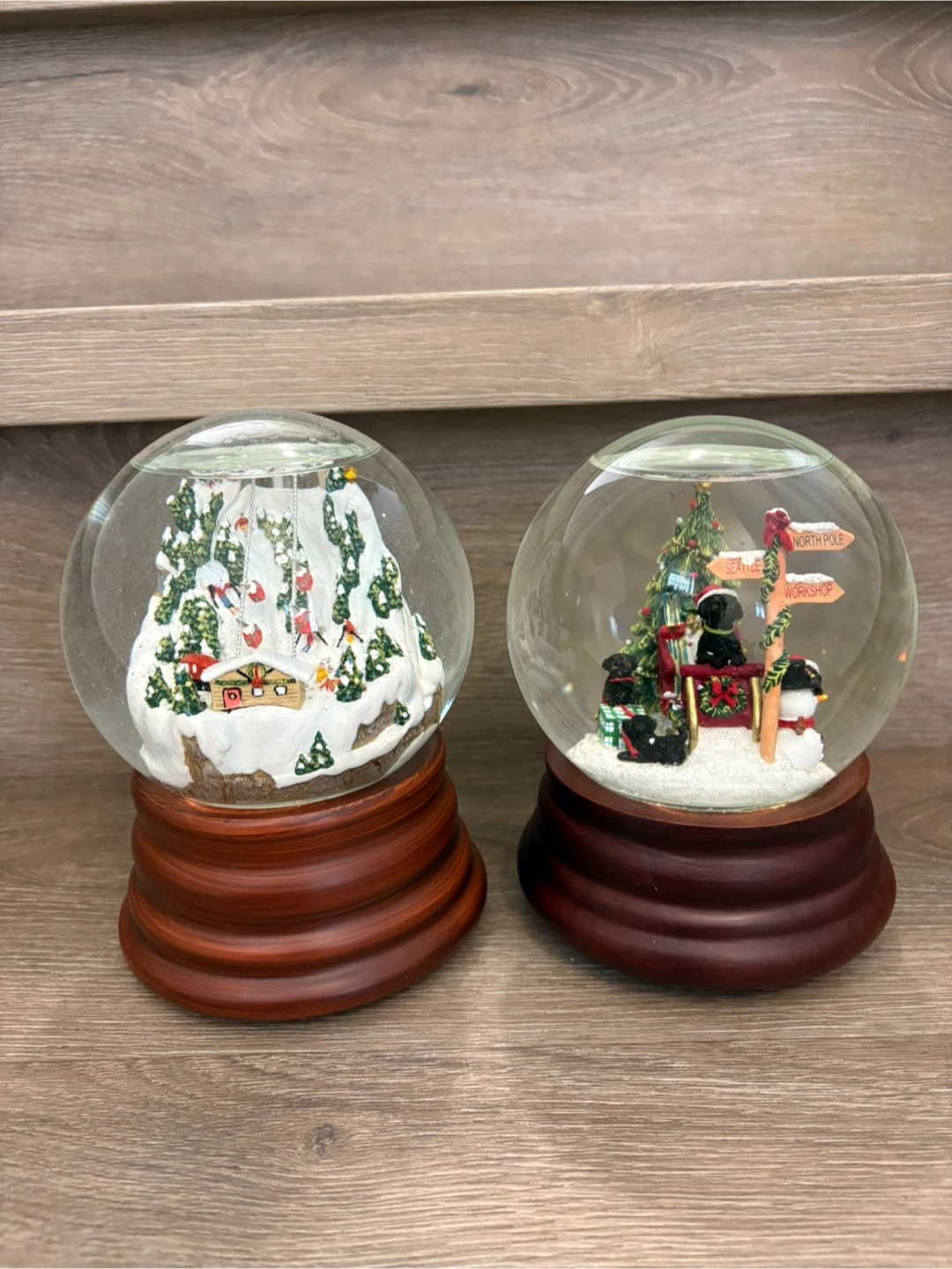Snow globes Eddie Bauer 2009 & 2010