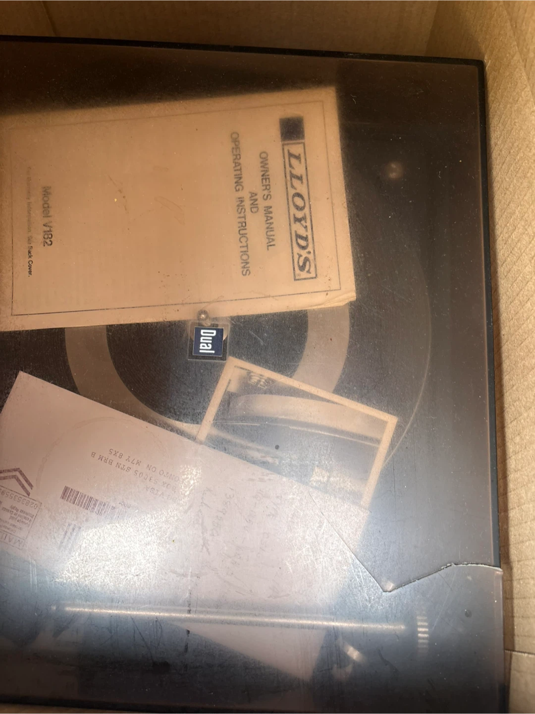 Lloyds Record Player with Vintage Cameras and Vinyl Records - photo 2