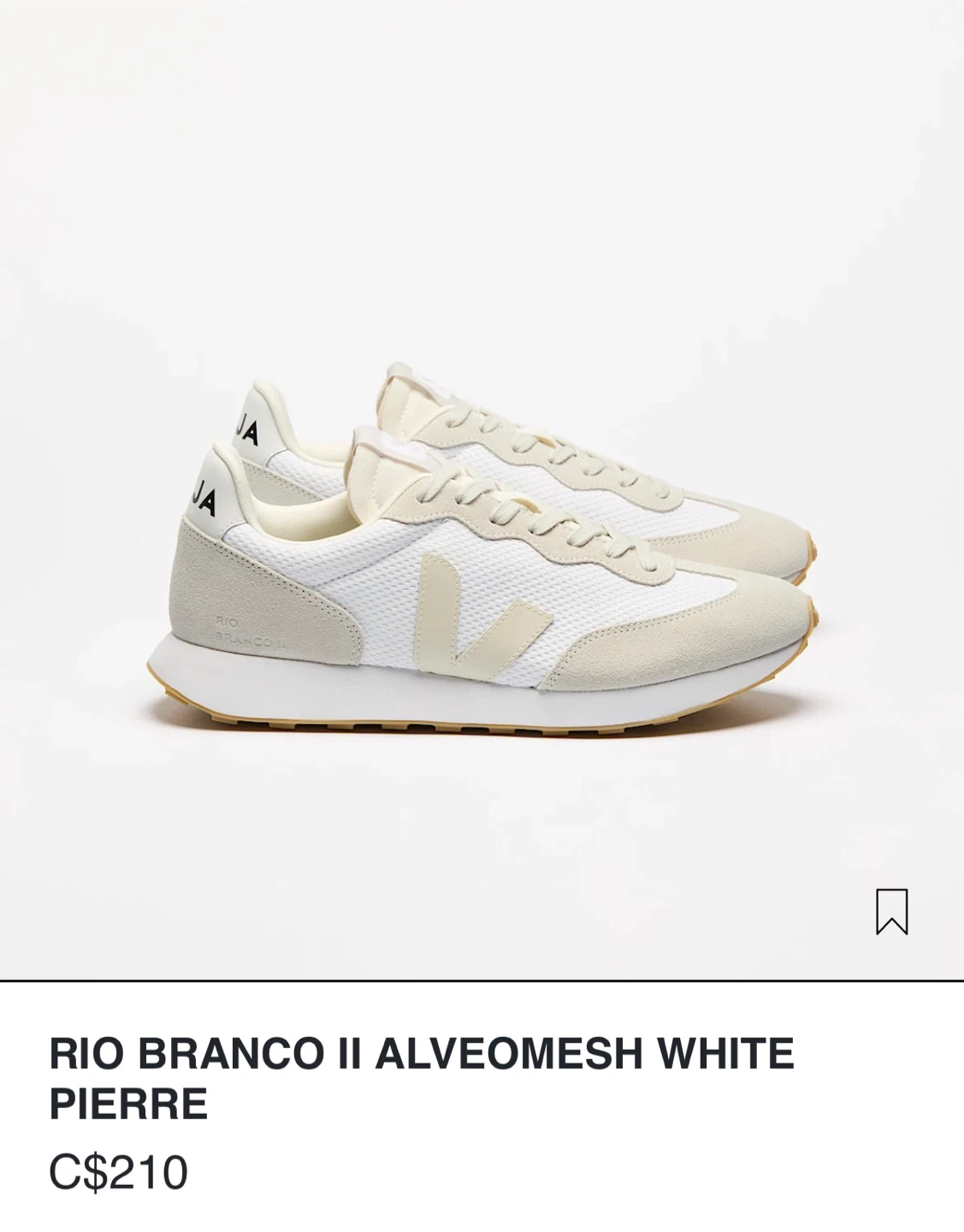 Veja Rio Branco II Alveomesh White Pierre Sneakers - photo 5