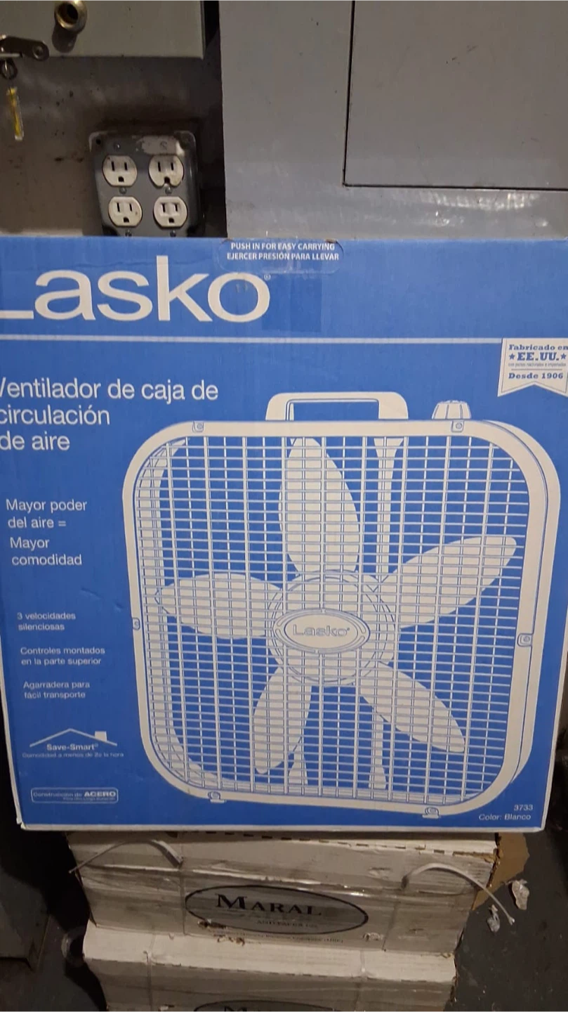 Lasko Box Fan - White
