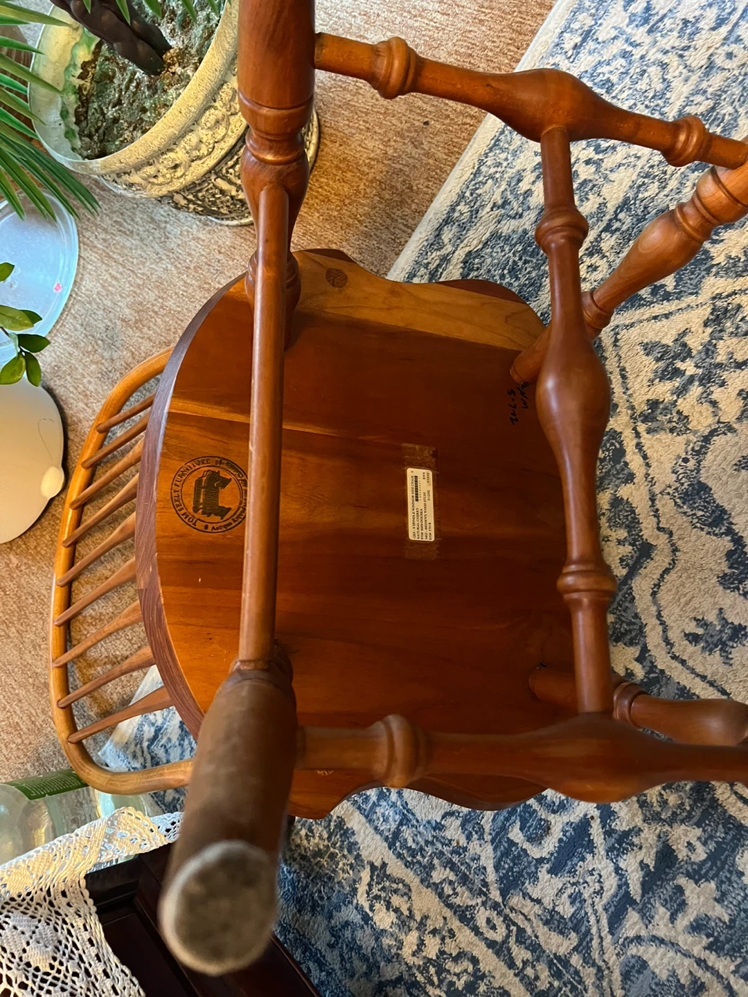 Two National Cherry Wooden  Chairs comes with dining table - photo 3