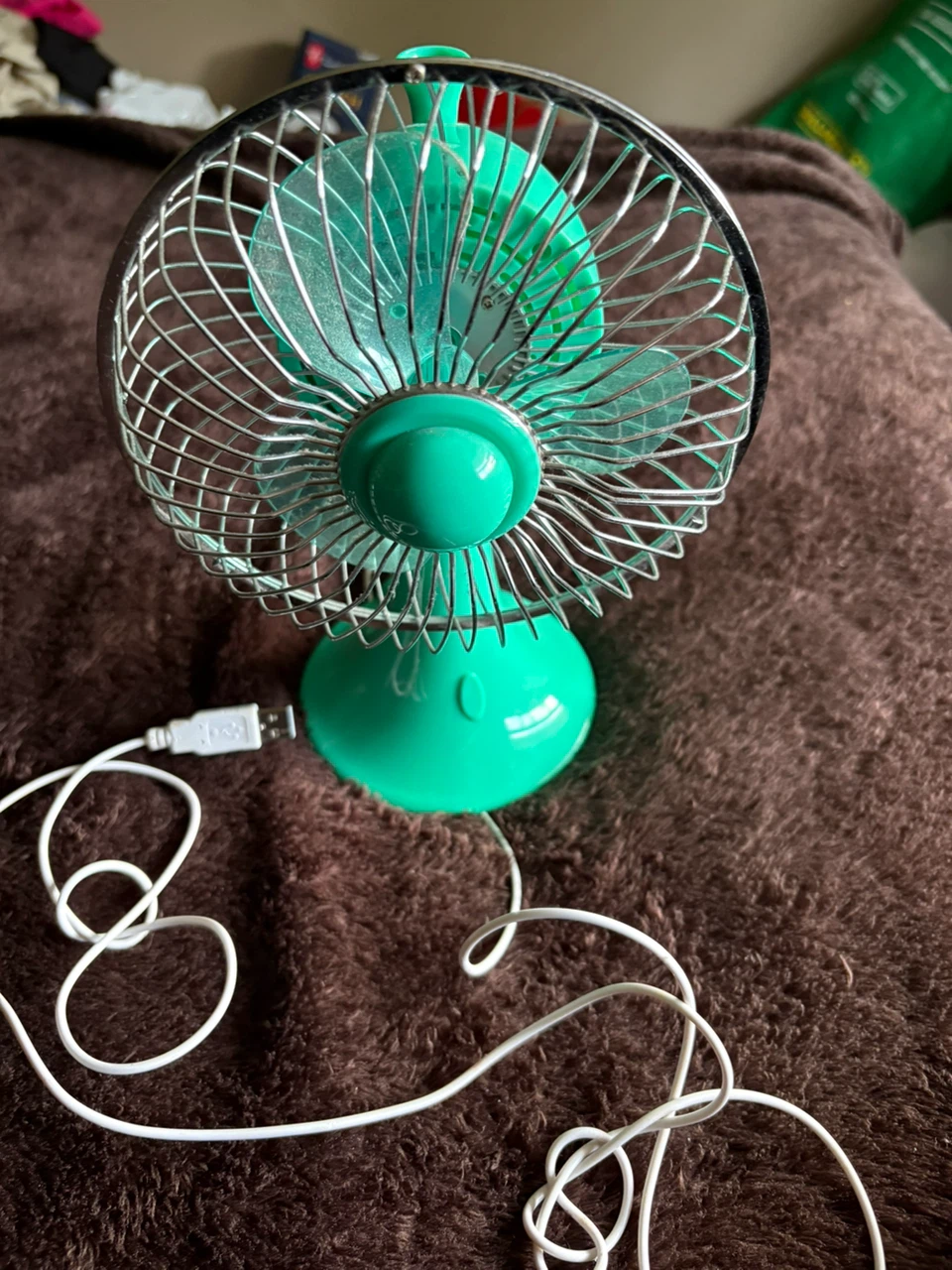 Green USB Mini Fan - photo 2