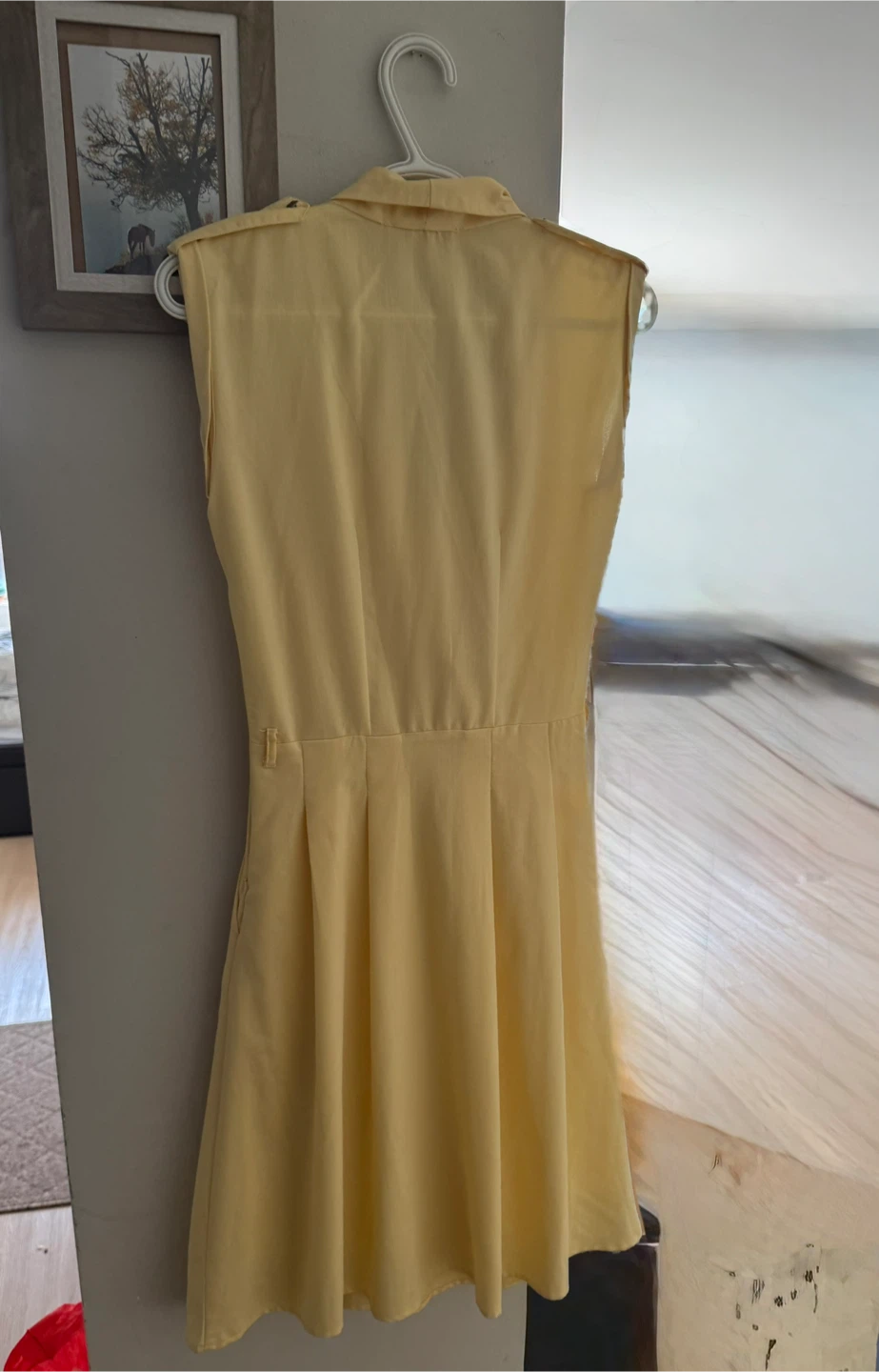 Yellow Sleeveless Wrap Dress - photo 2