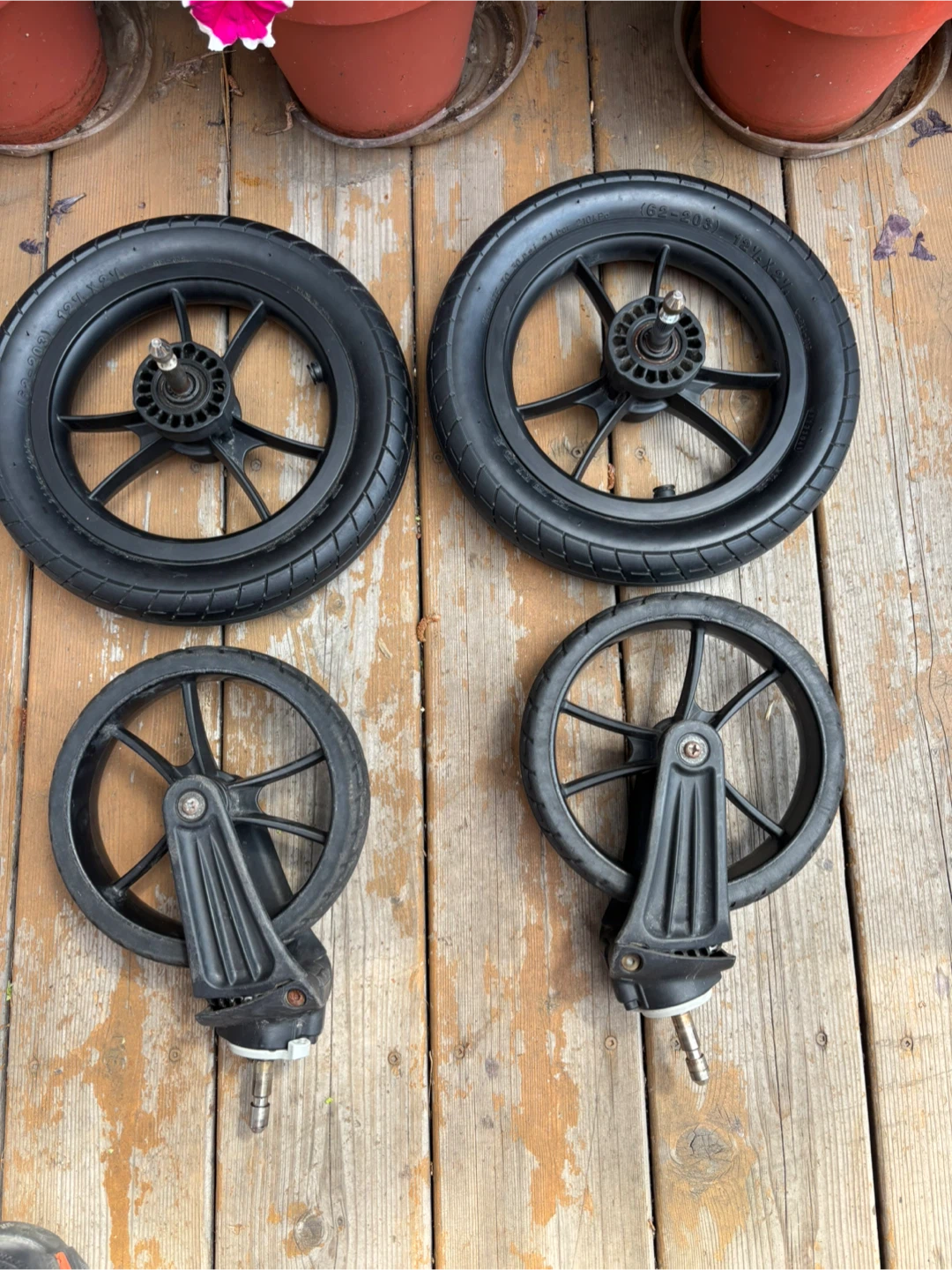 Kenda Stroller Wheels (2 Front, 2 Rear)