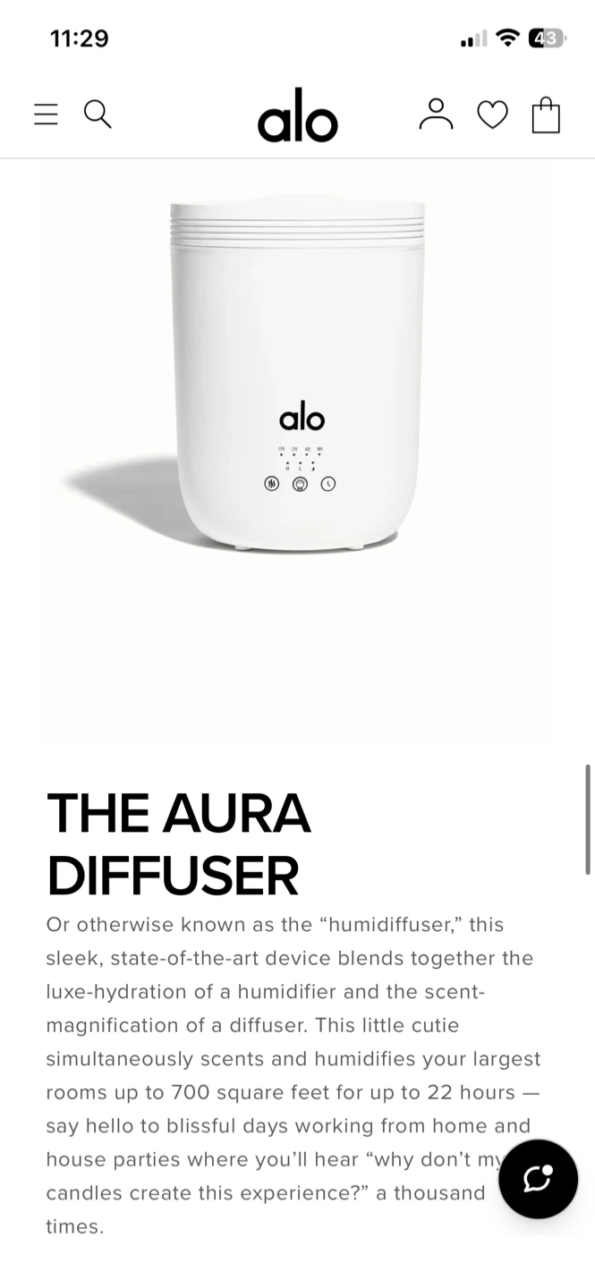 Alo Aura Diffuser Humidifier - photo 2