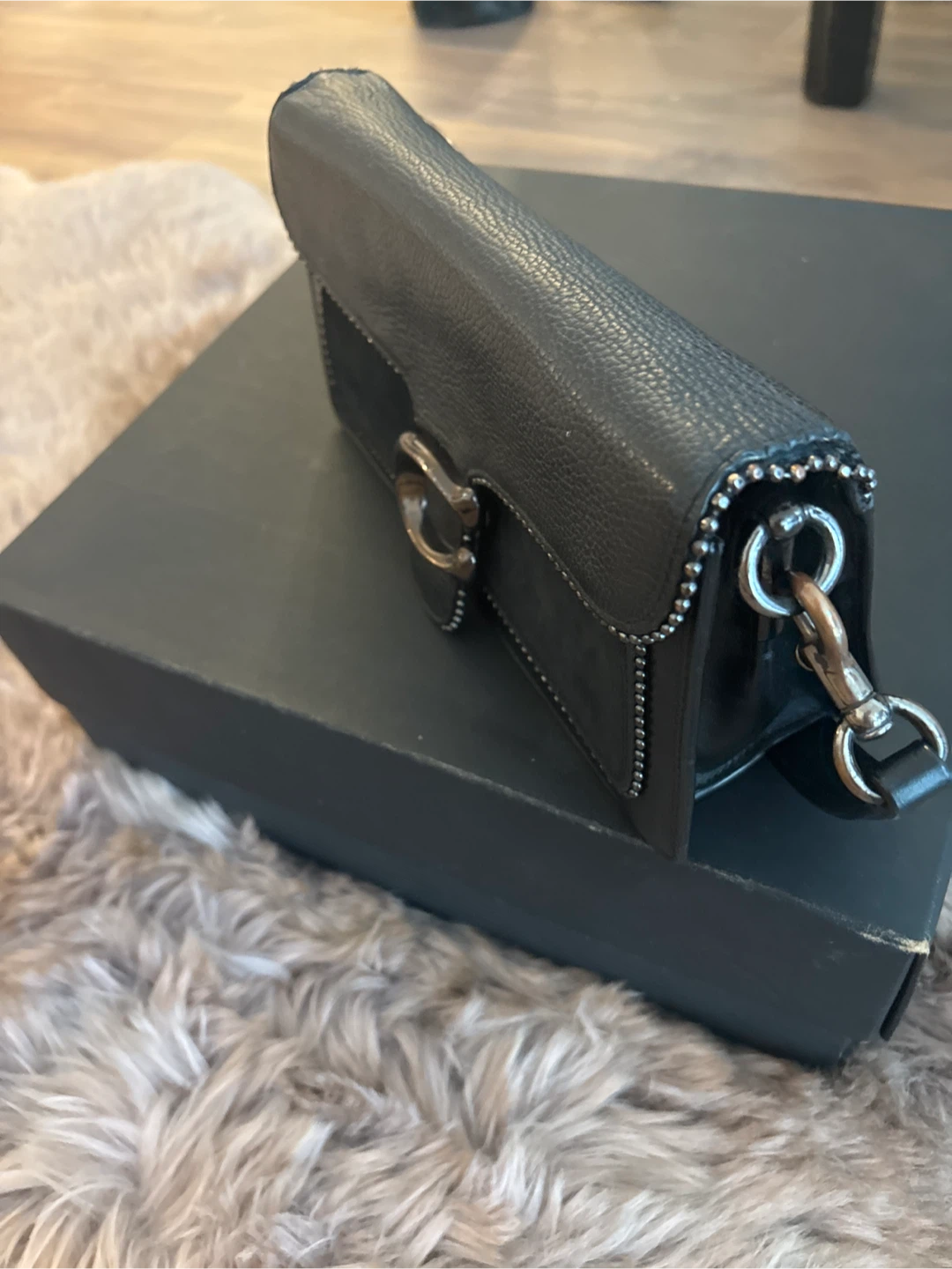 Used Coach Tabby Pebbled Leather purse - photo 4