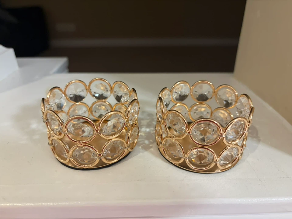 Gold Vases and Candle Holders