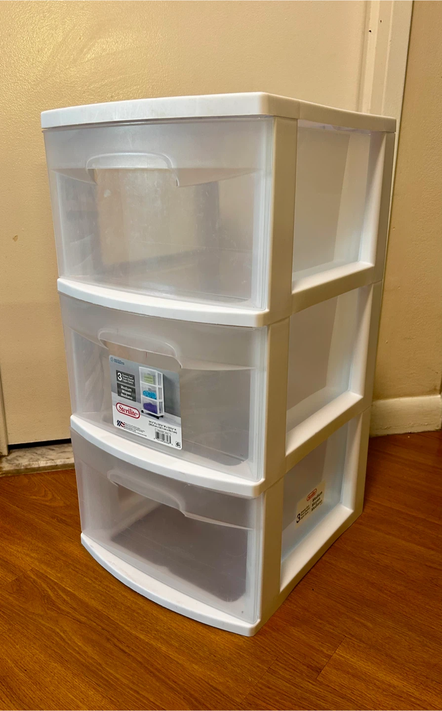 Sterilite 3-Drawer Medium cart - missing wheels