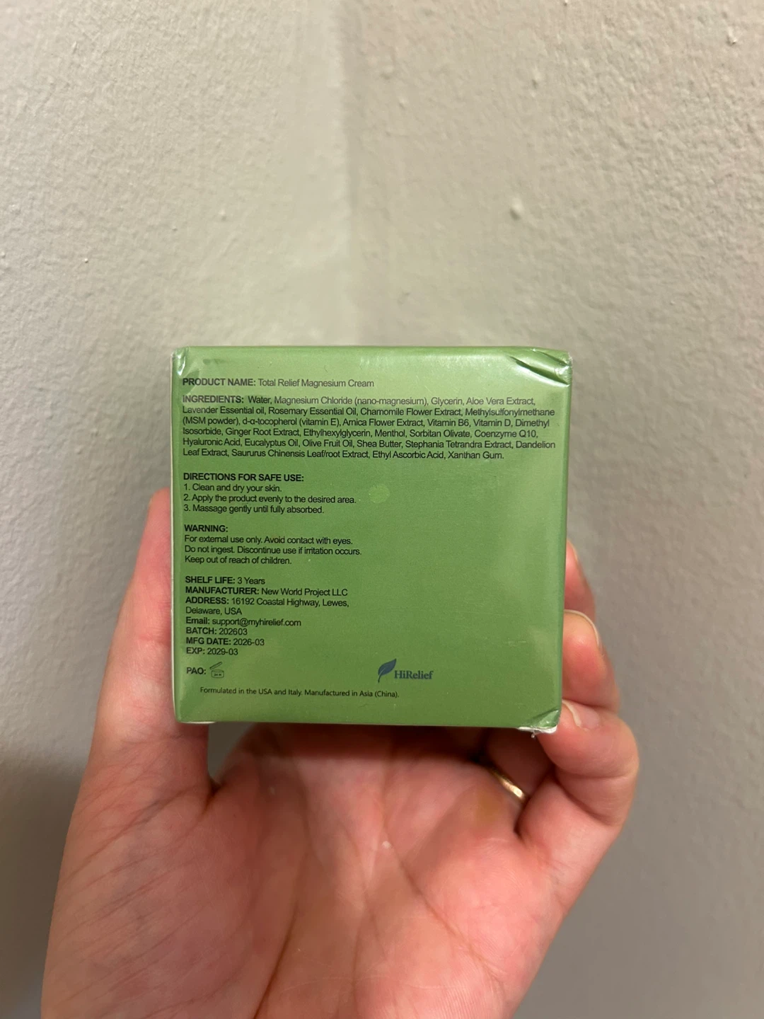 HiRelief Total Relief Soothing Magnesium Cream - photo 3