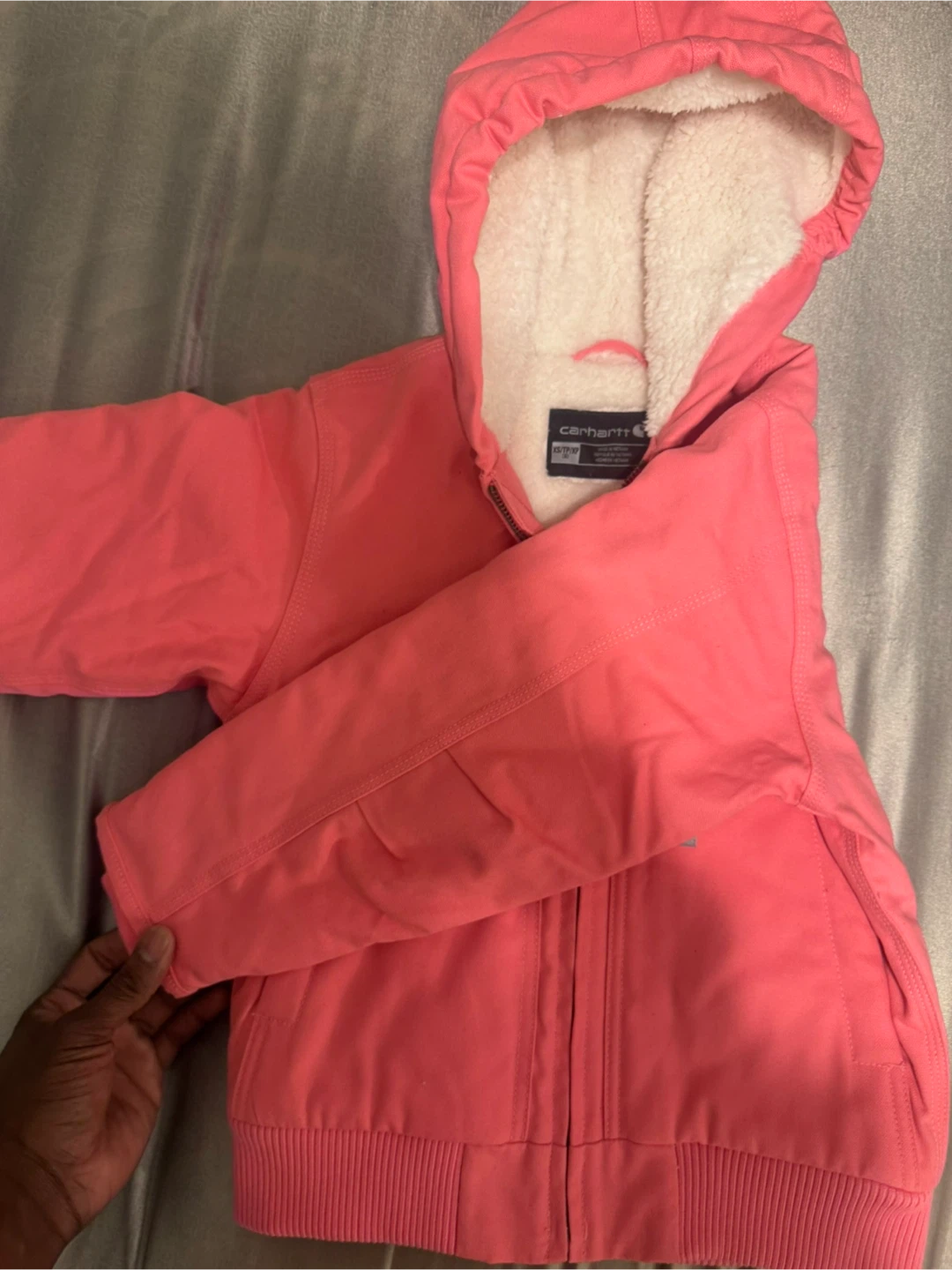 Carhartt Pink Sherpa Lined Hooded Jacket - photo 3