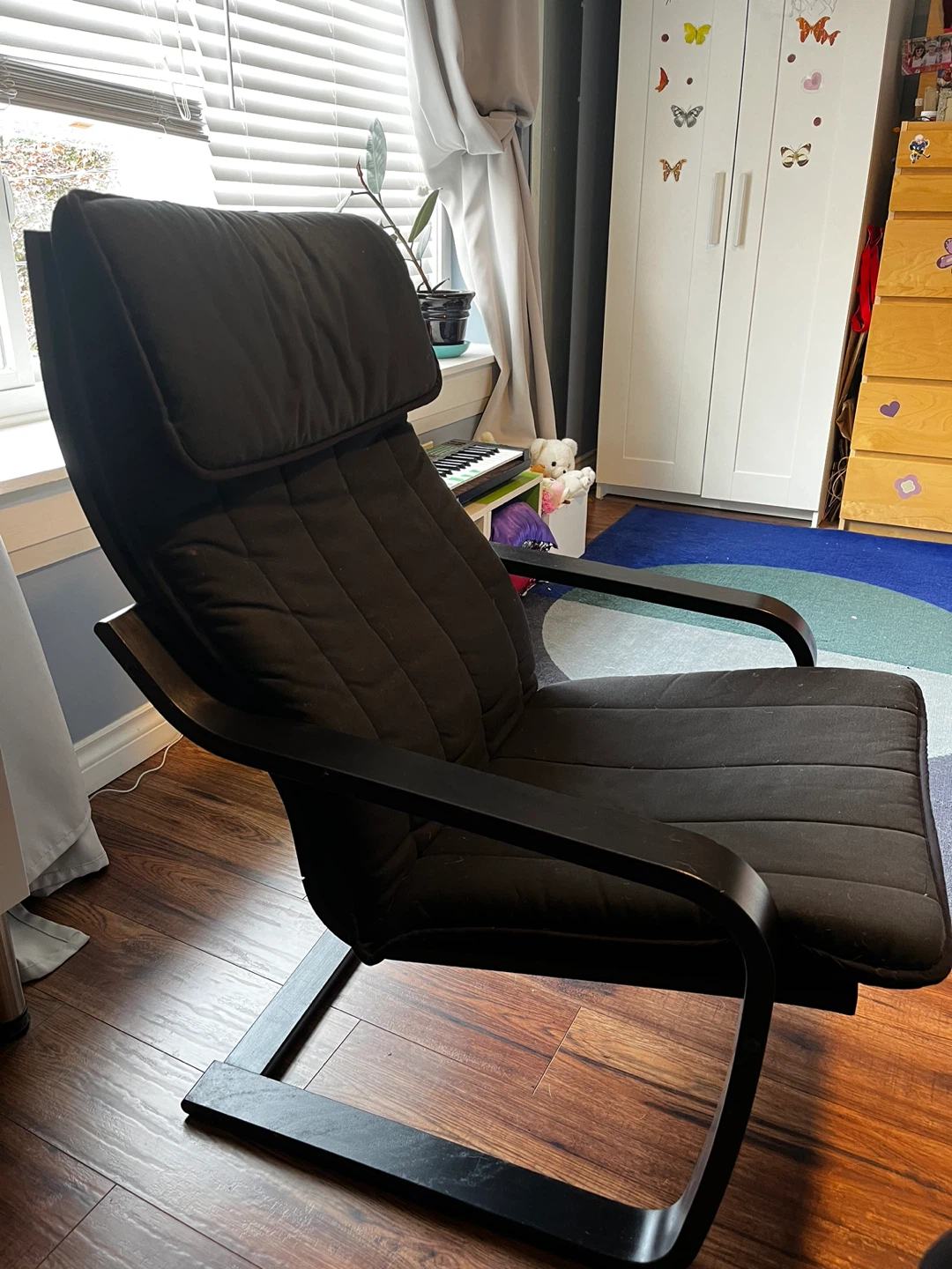 Black IKEA Poäng Armchair