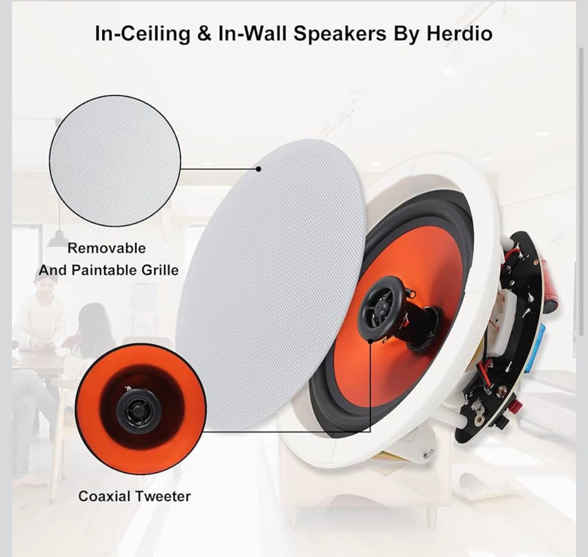 In wall/in ceiling speakers