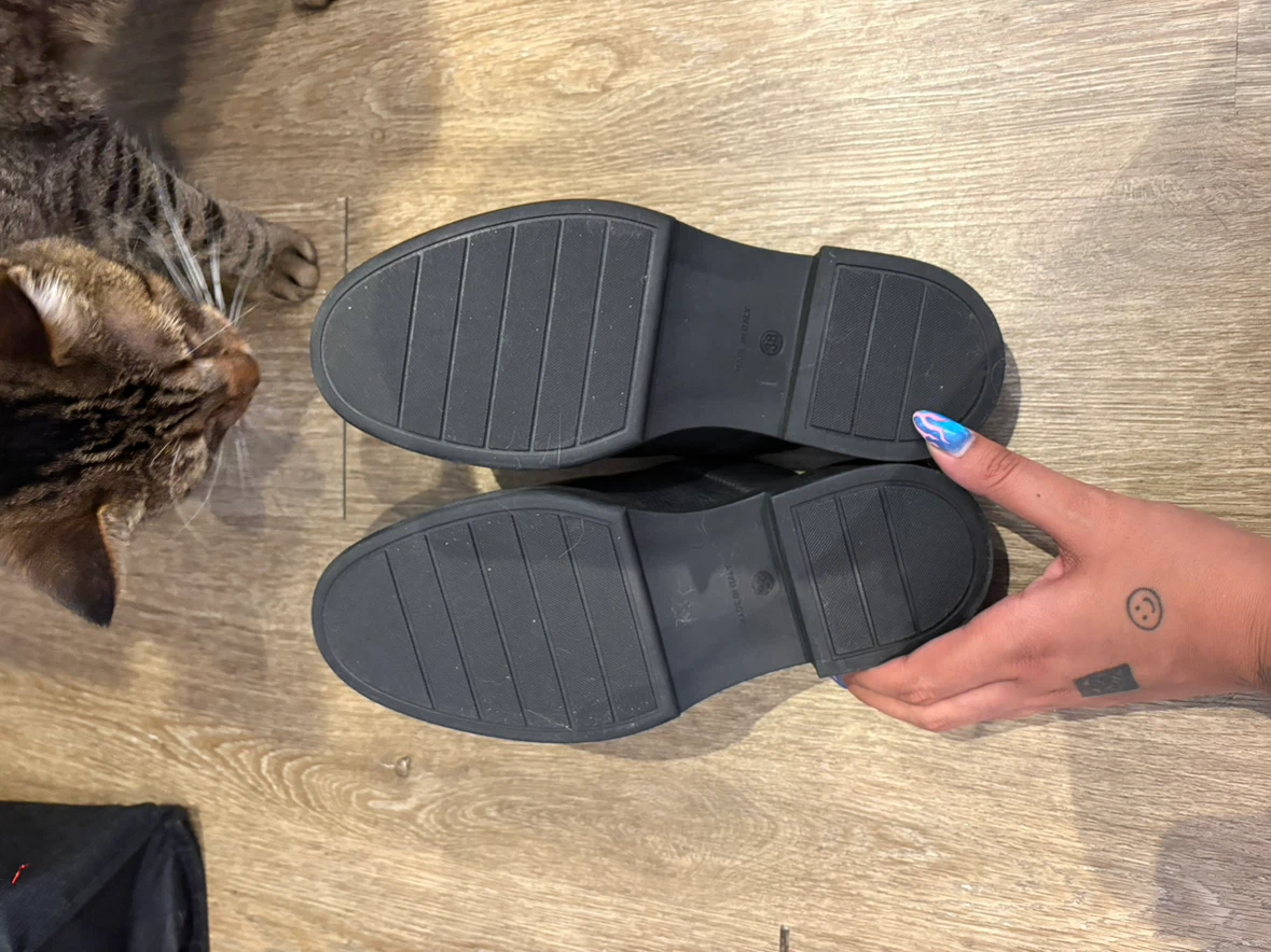 GRAVITYPOPE Black Leather Mules - Size 38 - photo 2