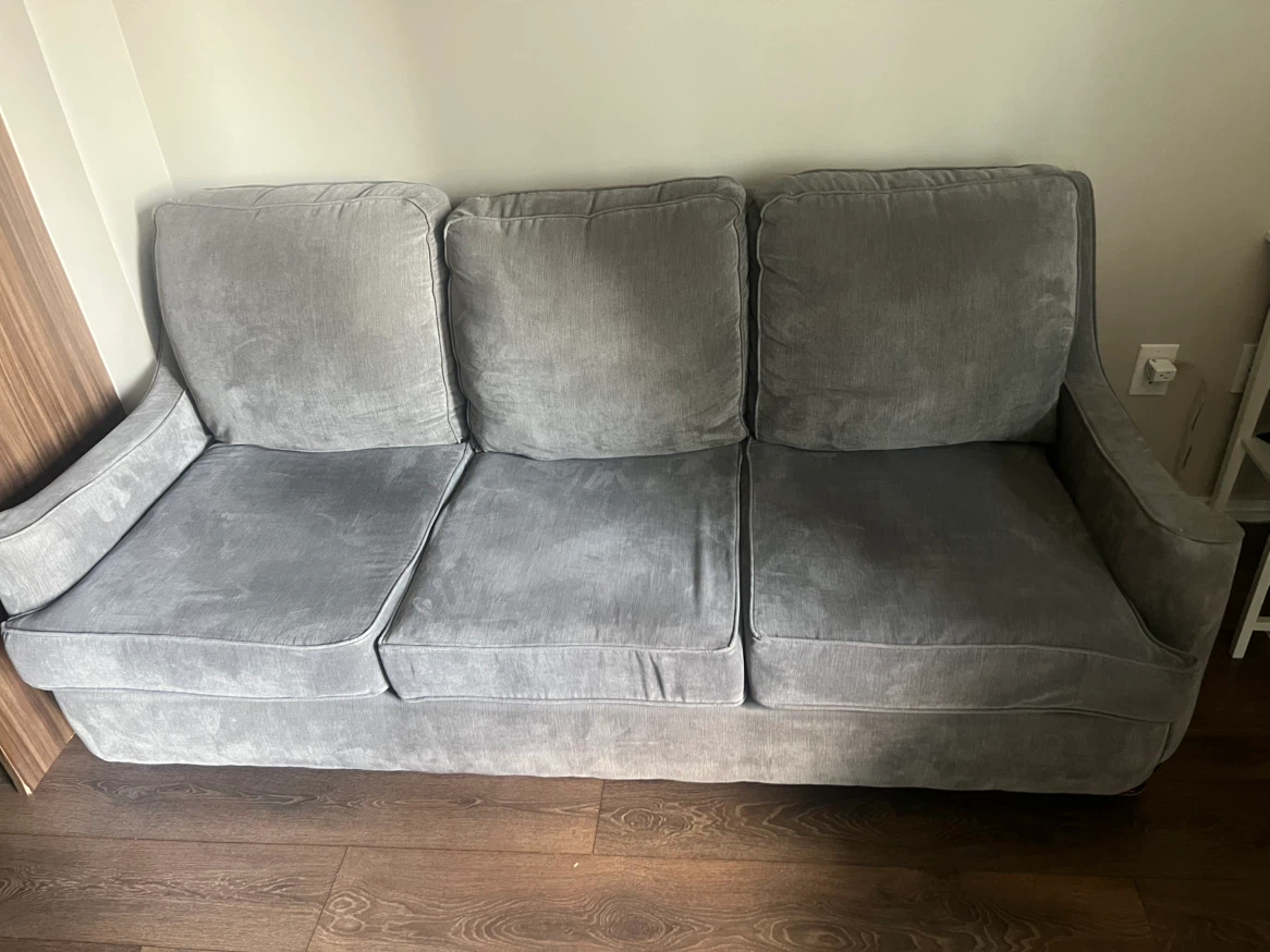 Grey 3-Seater Sofa - photo 3