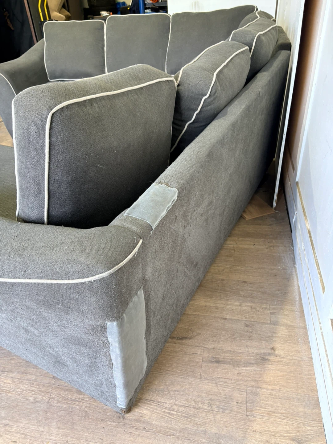 Charcoal Gray U-Shaped Sectional Sofa (we deliver) - photo 5
