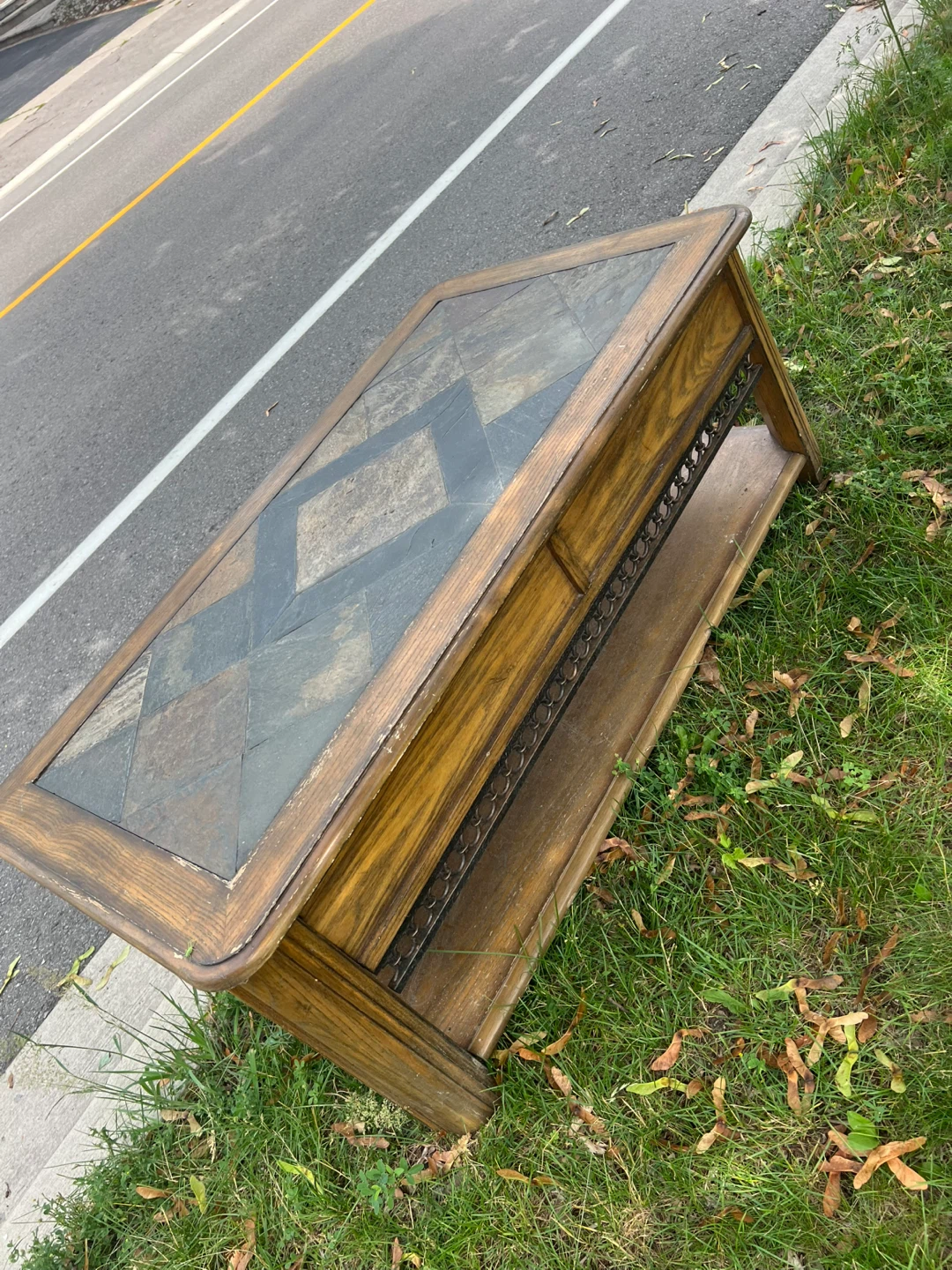 Lift-top Coffee Table with Tile Inlay - photo 3