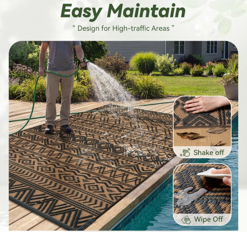 New 5x8 waterproof Outdoor Rug - photo 4