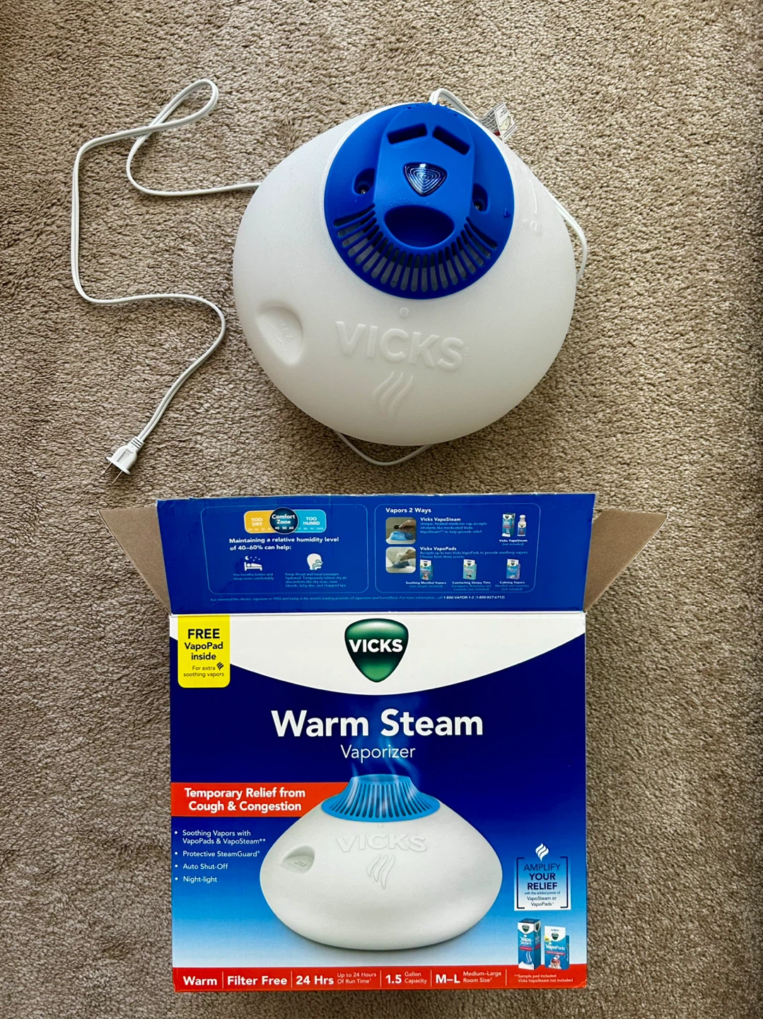 Vicks Warm Steam Vaporizer