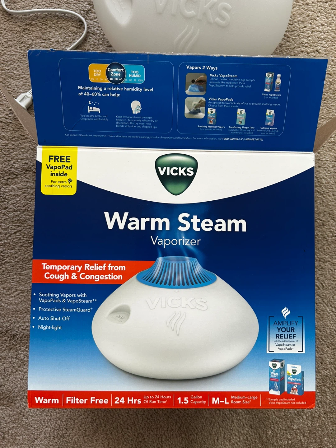 Vicks Warm Steam Vaporizer - photo 2