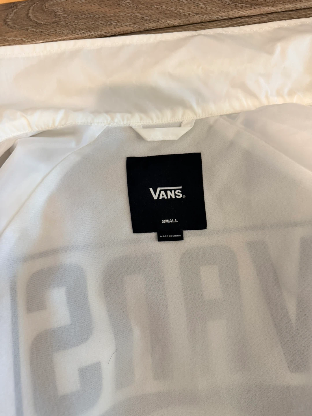 Vans White Windbreaker Jacket - photo 4