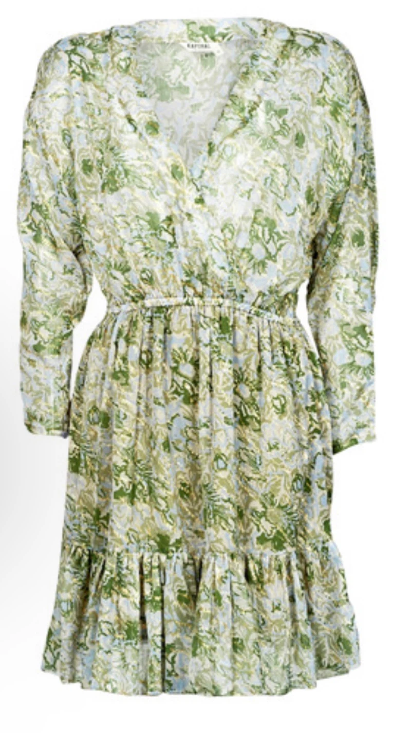 Ruffle Hem Floral Dress