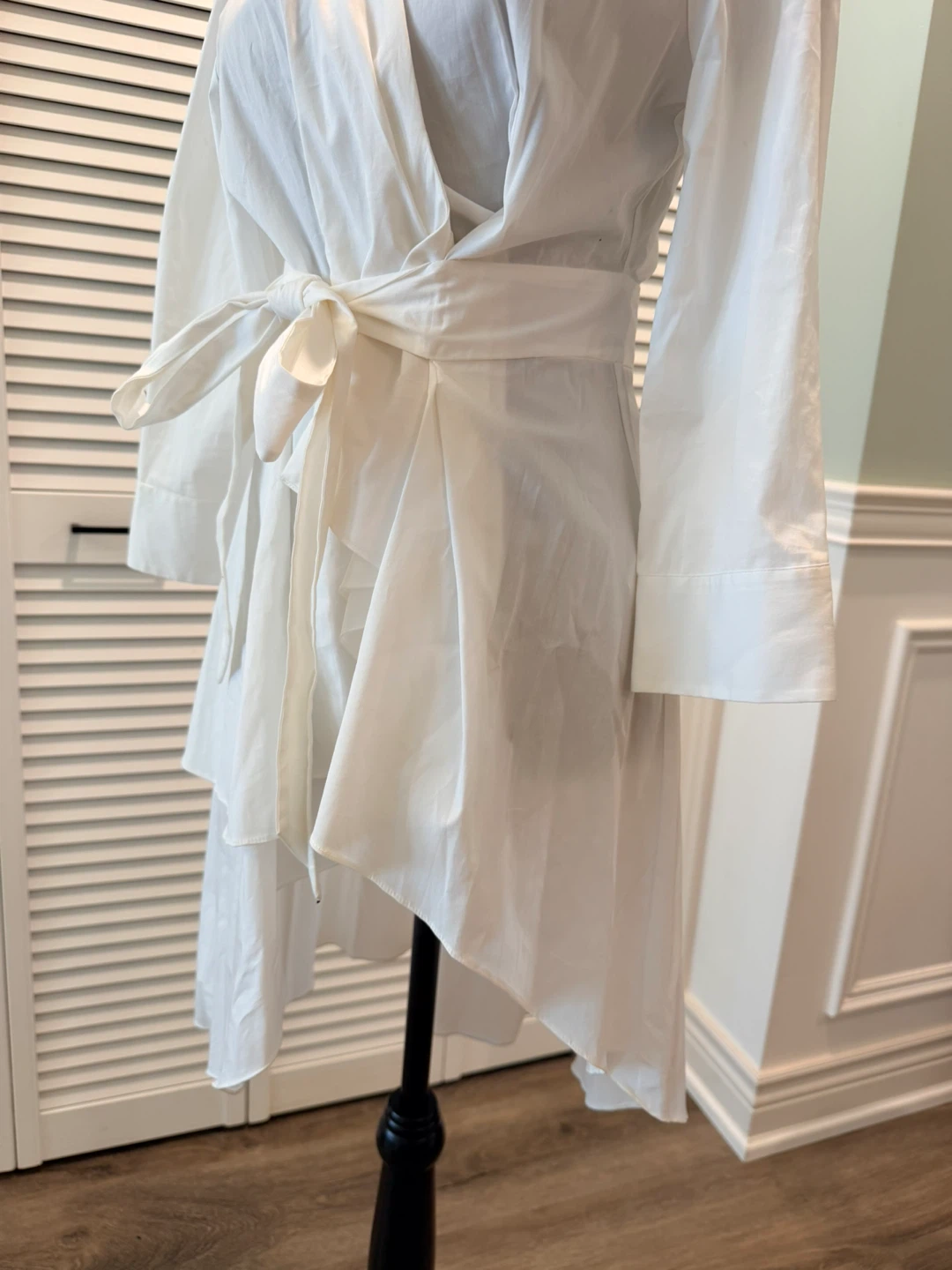 ZARA WOMAN White Wrap Dress - Size S - photo 3