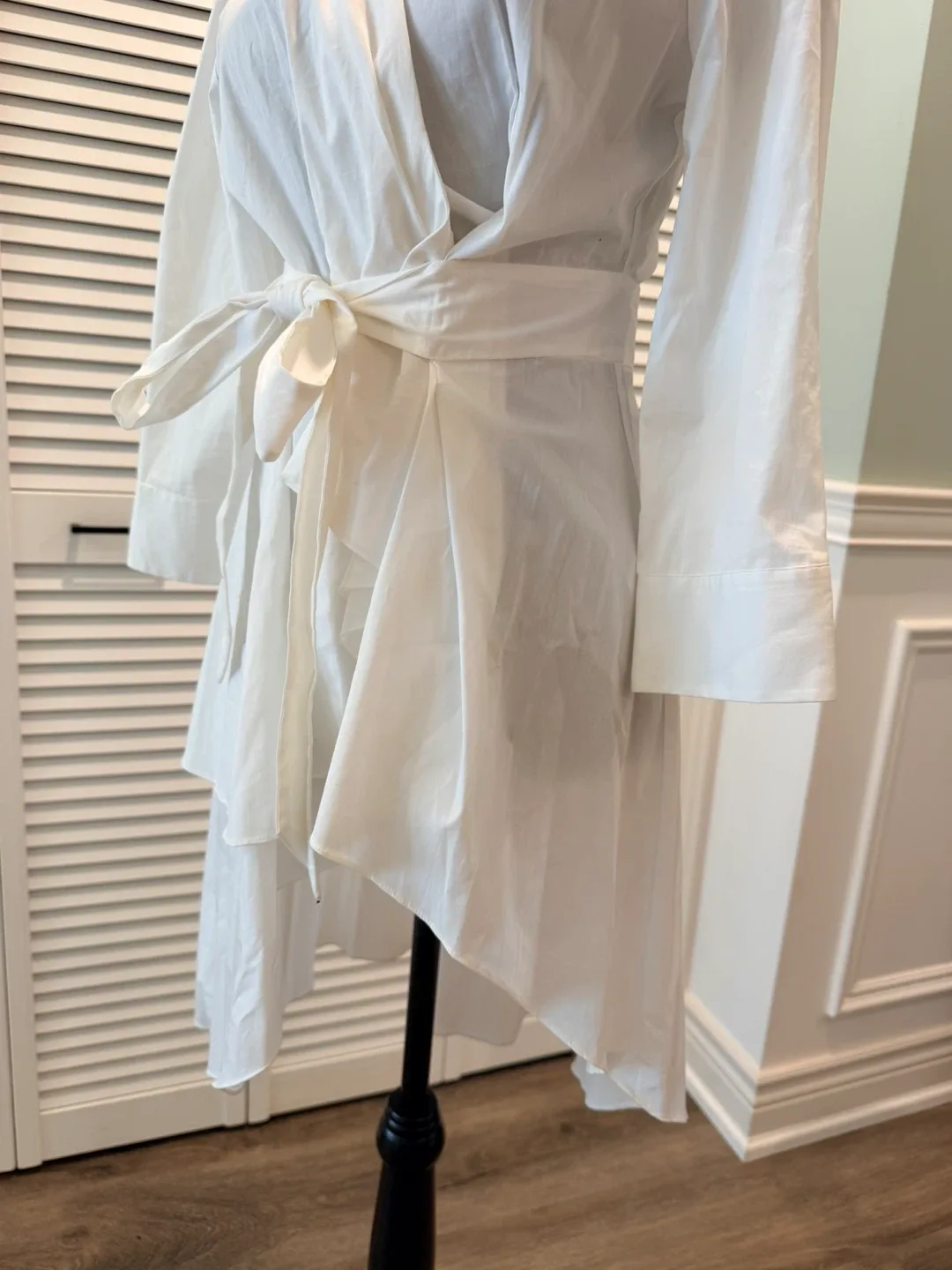 ZARA WOMAN White Wrap Dress - Size S - photo 3