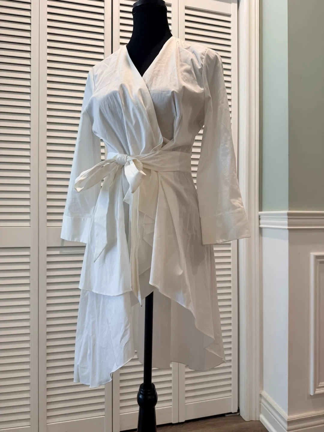 ZARA WOMAN White Wrap Dress - Size S - photo 4