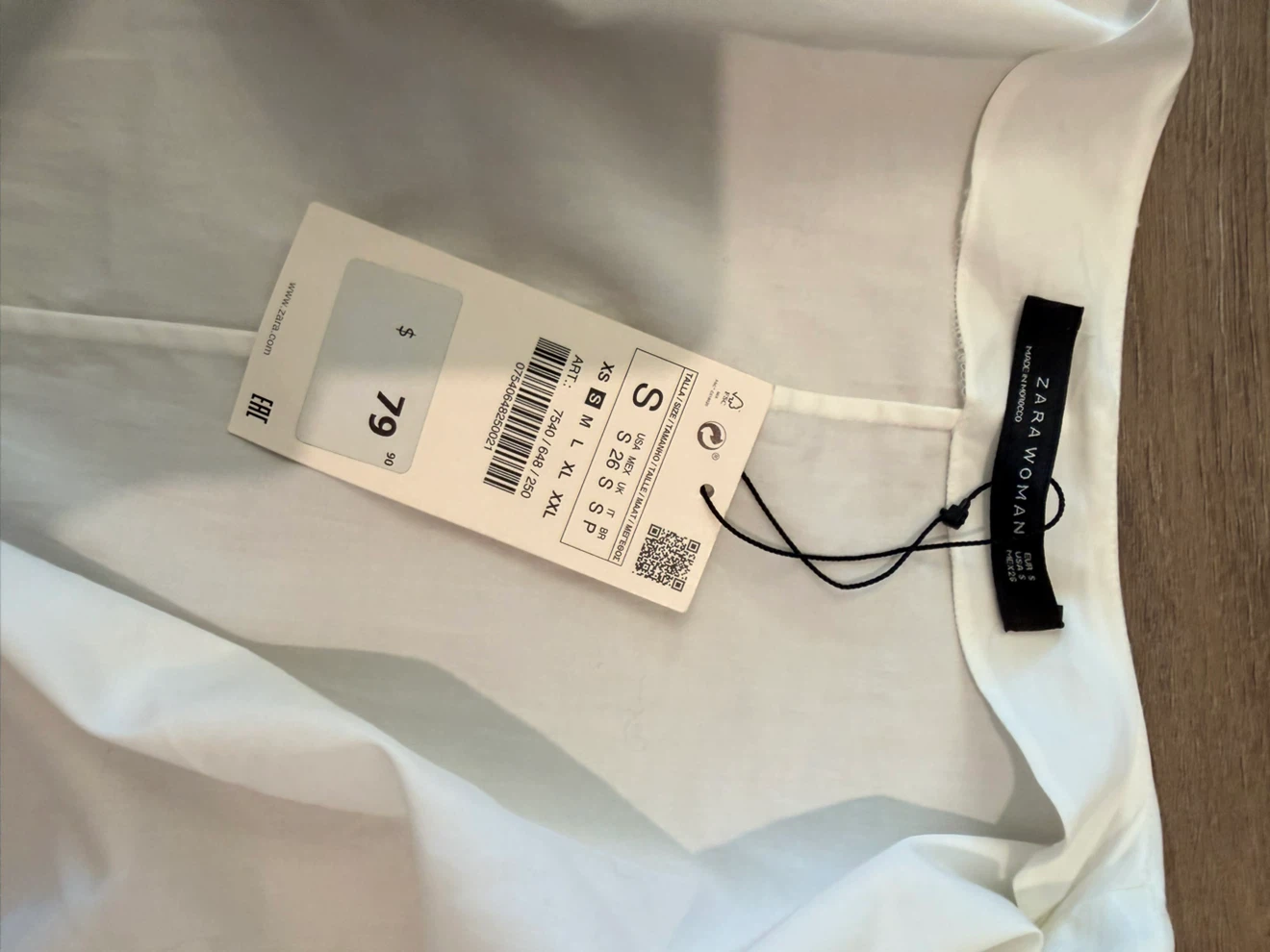 ZARA WOMAN White Wrap Dress - Size S - photo 5