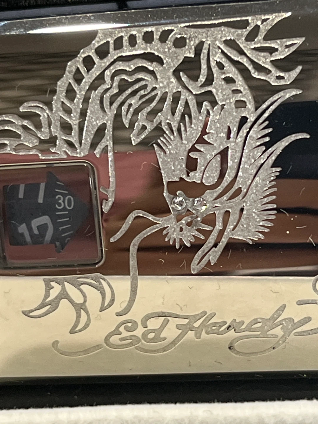 🔥 Rare Ed Hardy “Love Kills Slowly” Dragon Cuff Watch🔥 - photo 3